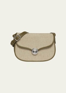 Loro Piana Ghiera Small Linen Crossbody Bag