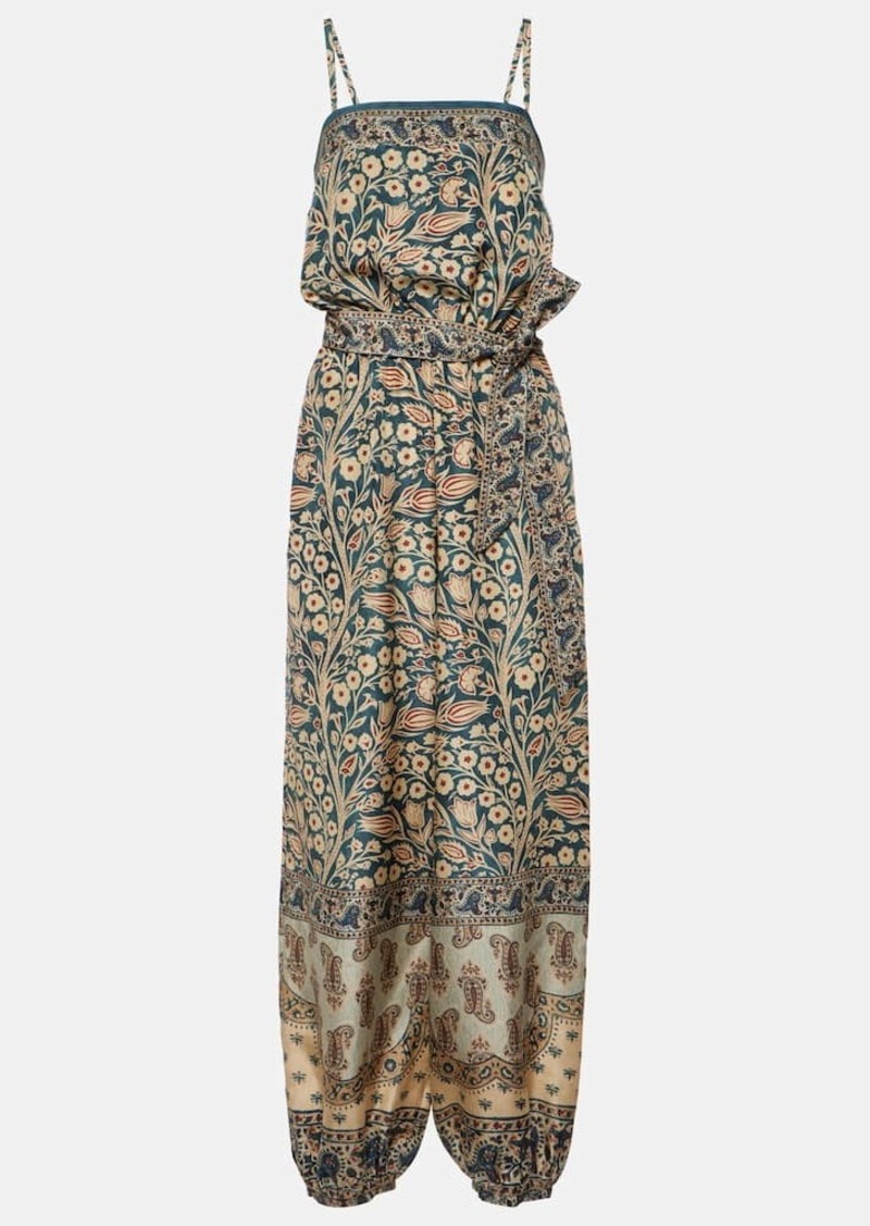 Loro Piana Hede printed silk jumpsuit