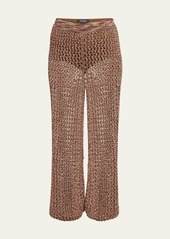 Loro Piana Hotaka Open-Knit Tapered Pants