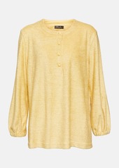 Loro Piana Linen and cotton terry blouse