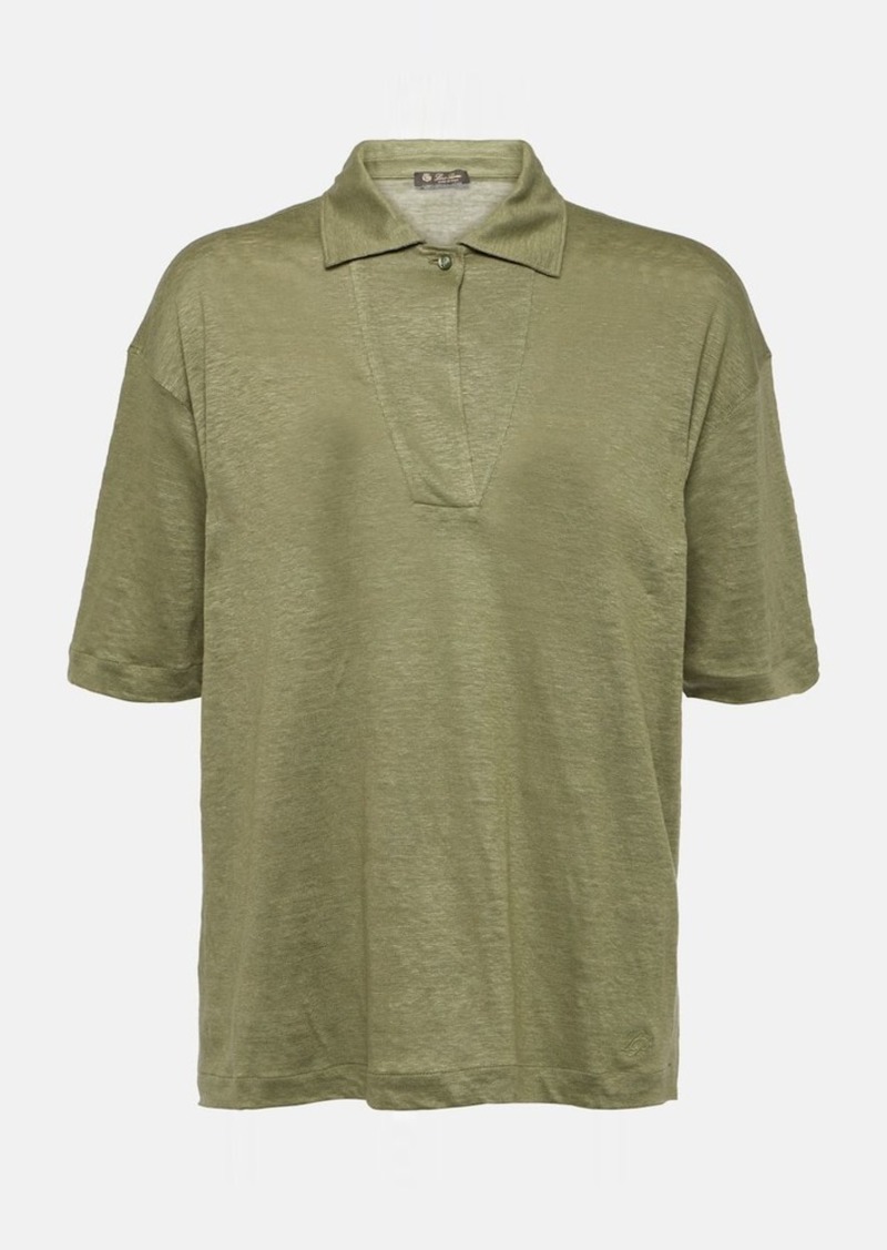 Loro Piana Linen polo top