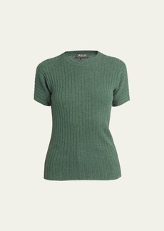 Loro Piana Maras Short-Sleeve Cashmere Sweater