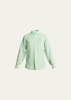 Loro Piana Men's Andre Dyed Linen Shirt