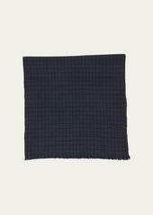 Loro Piana Men's Baby Cashmere Check Scarf