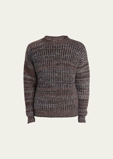 Loro Piana Men's Cashmere-Mohair Glyde Crewneck Sweater