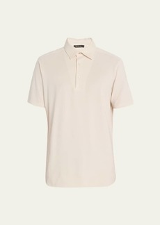 Loro Piana Men's Cotton Pique Polo Shirt