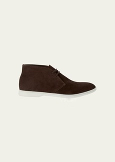 Loro Piana Men's Desert Walk Suede Derby Shoes