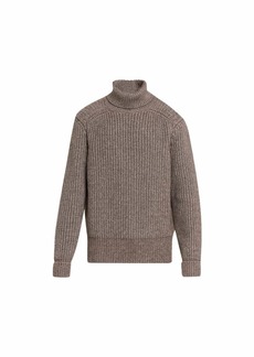 Loro Piana Men's Dolcevita Cotton-Wool Turtleneck Sweater