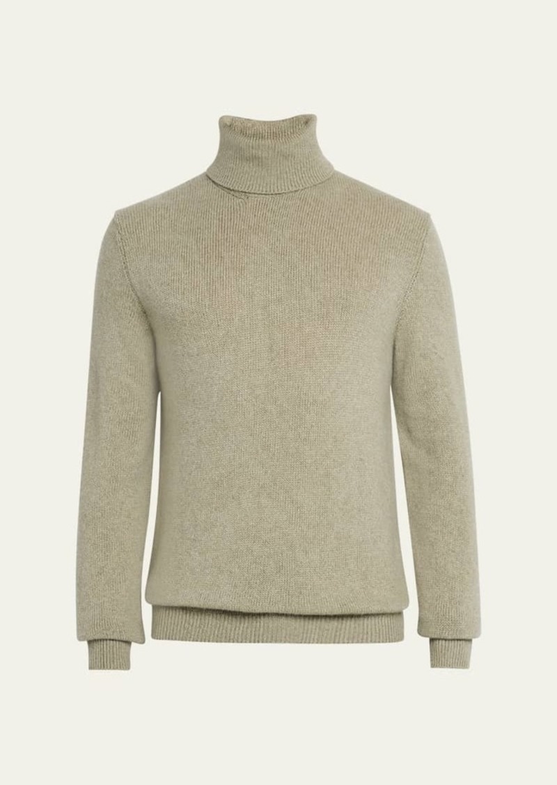 Loro Piana Men's Fobello Cashmere Turtleneck Sweater