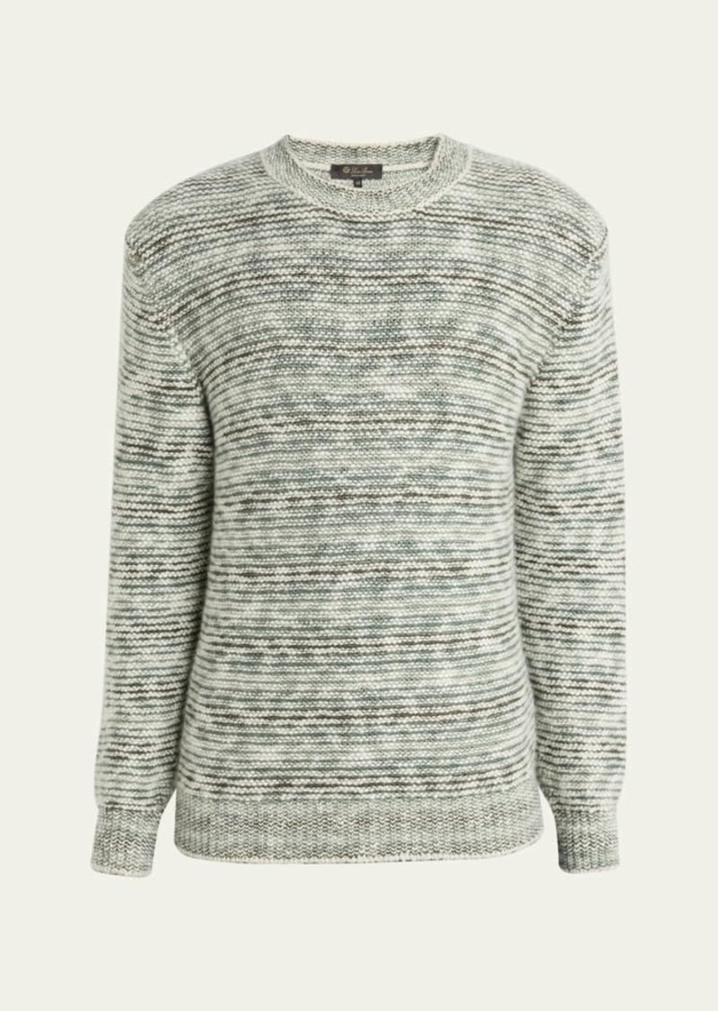 Loro Piana Men's Gnifetti Cashmere Crewneck Sweater