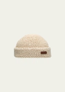 Loro Piana Men's Kosuke Cotton Knit Beanie Hat