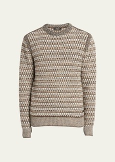 Loro Piana Men's Mancora Cashmere Knit Crewneck Sweater
