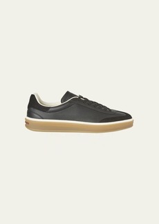 Loro Piana Men's Tennis Walk Mixed Leather Sneakers