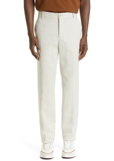 LORO PIANA Men's Twisted Lotus Flower Chinos in Ivory at Nordstrom