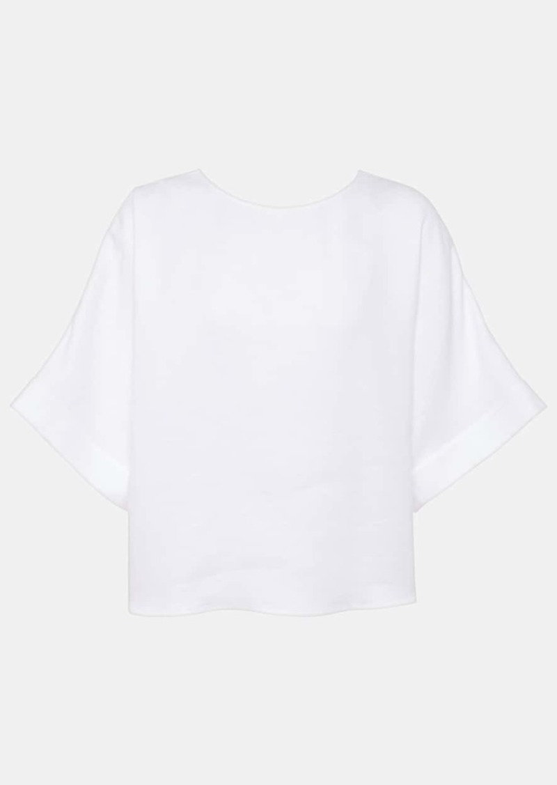 Loro Piana Morey linen top