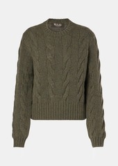 Loro Piana Napier cable-knit cashmere sweater