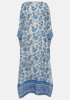 Loro Piana Printed silk maxi dress