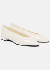 Loro Piana Rebecca leather ballet flats