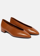 Loro Piana Rebecca leather ballet flats