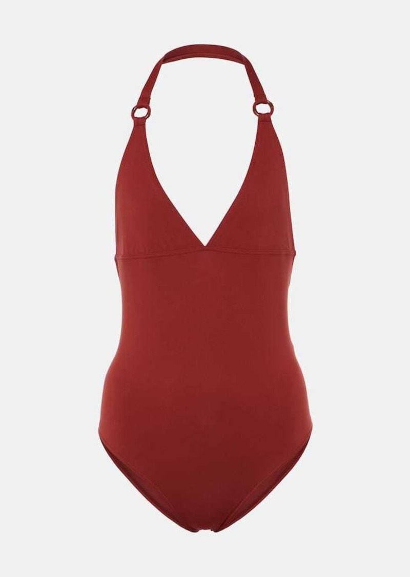 Loro Piana Ring Marine halterneck swimsuit