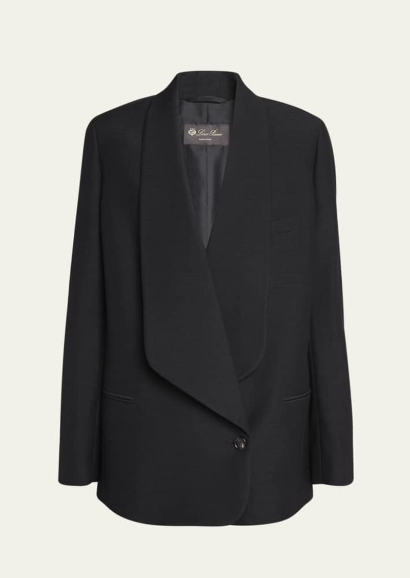 Loro Piana Sheri Slubbed Wool Blazer Jacket