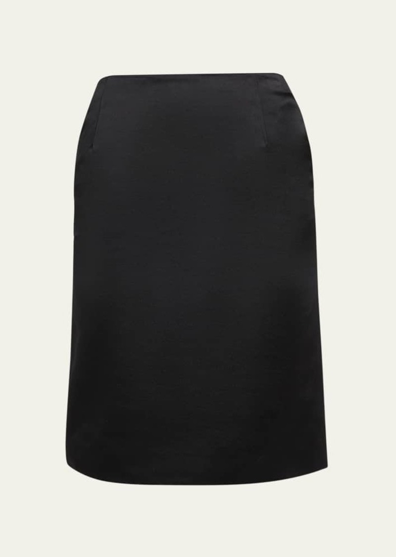 Loro Piana Silvia Cashmere Silk Duchesse Skirt