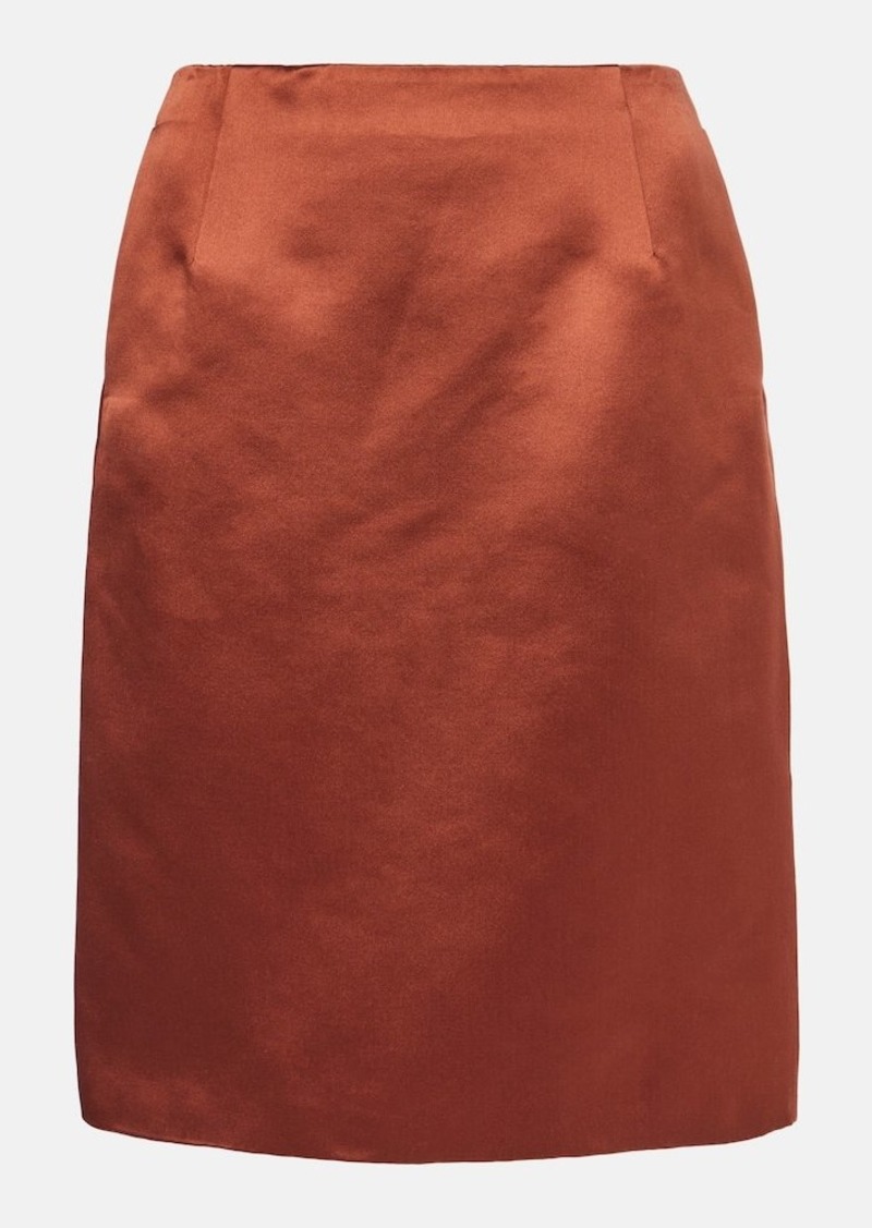 Loro Piana Silvia duchess midi skirt