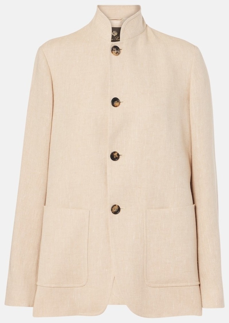 Loro Piana Spagna linen crêpe jacket