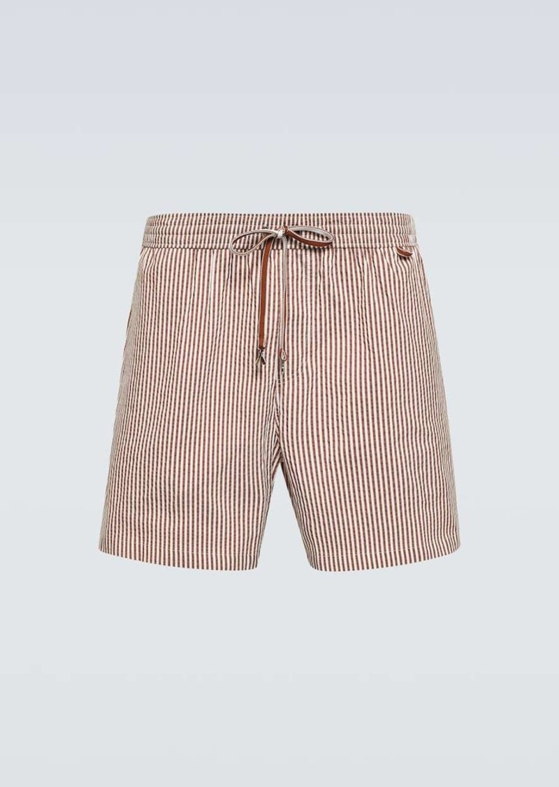 Loro Piana Striped swim shorts