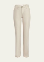 Loro Piana Thayer Luxury Cotton Straight-Leg Pants