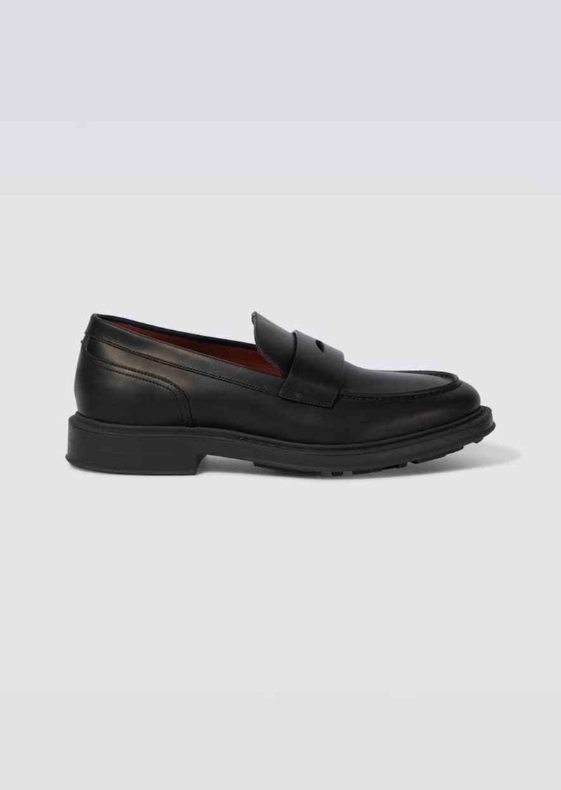 Loro Piana Travis leather penny loafers