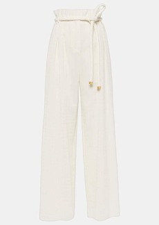 Loro Piana Tristin cotton-blend wide-leg pants