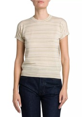 Loro Piana Mc Mogami Cashmere & Slik Short-Sleeve T-Shirt
