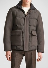 Loro Piana Men's Parson Quilted Down Jacket