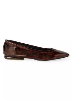 Loro Piana Primula Printed Patent Leather Ballerina Flats