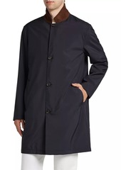 Loro Piana Sebring Leather Collar Coat