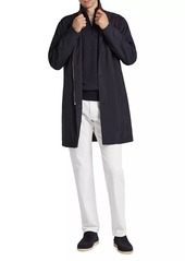 Loro Piana Sebring Leather Collar Coat