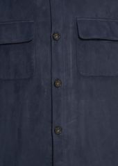 Loro Piana Suede Buttoned Overshirt