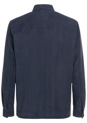 Loro Piana Suede Buttoned Overshirt