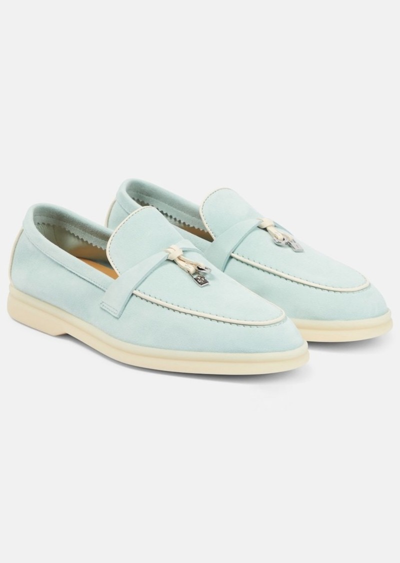 Loro Piana Summer Charms suede loafers