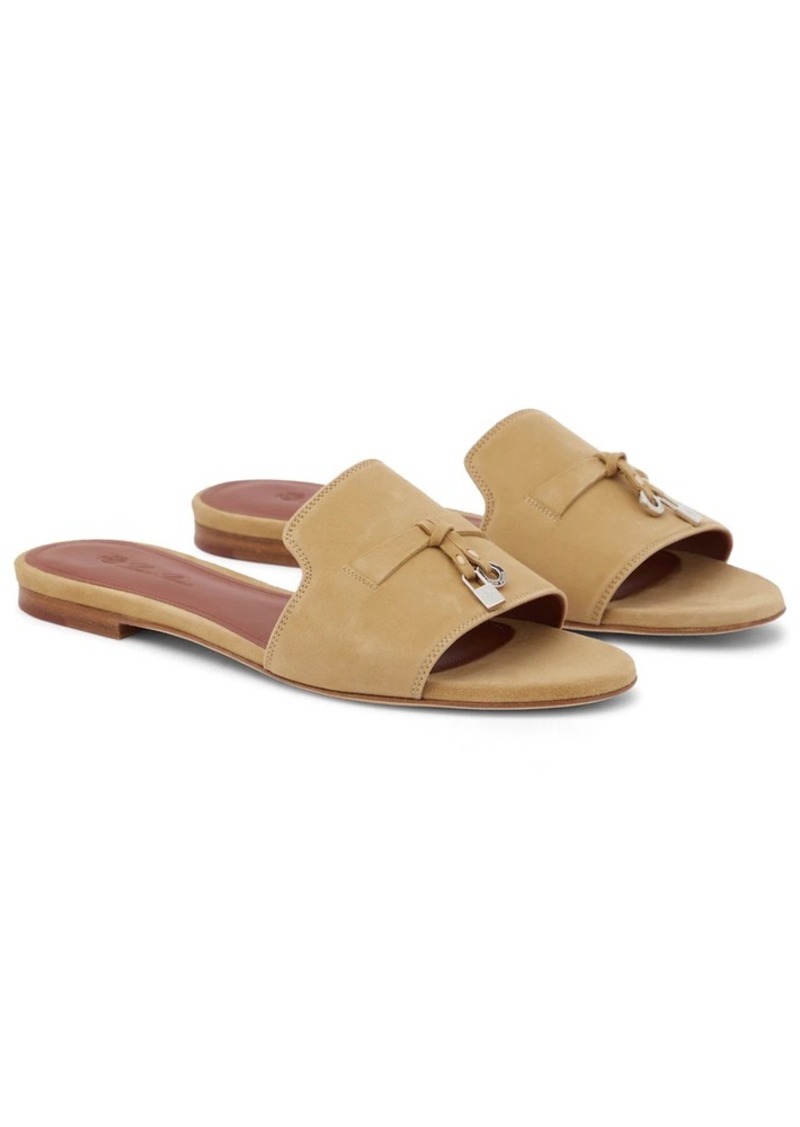 Loro Piana Summer Charms suede sandals