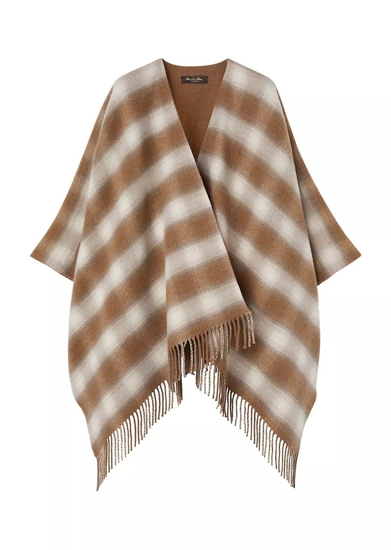 Loro Piana Tartan Wish Cashmere Poncho