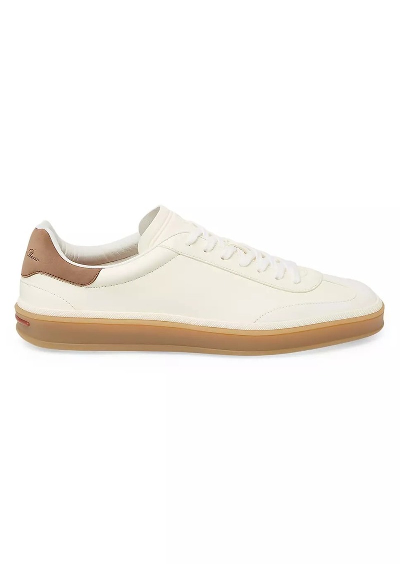 Loro Piana Tennis Walk Leather Sneakers