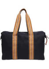 Loro Piana The Suitcase Cotton Canvas Weekend Bag