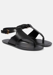 Loro Piana Trani leather sandals