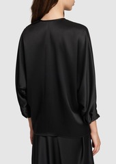 Loro Piana Valery Silk Satin Shirt