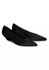 Loro Piana ​Viola 40MM Satin Wedge Pumps