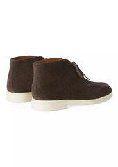 Loro Piana Walk and Walk Suede Ankle Boots