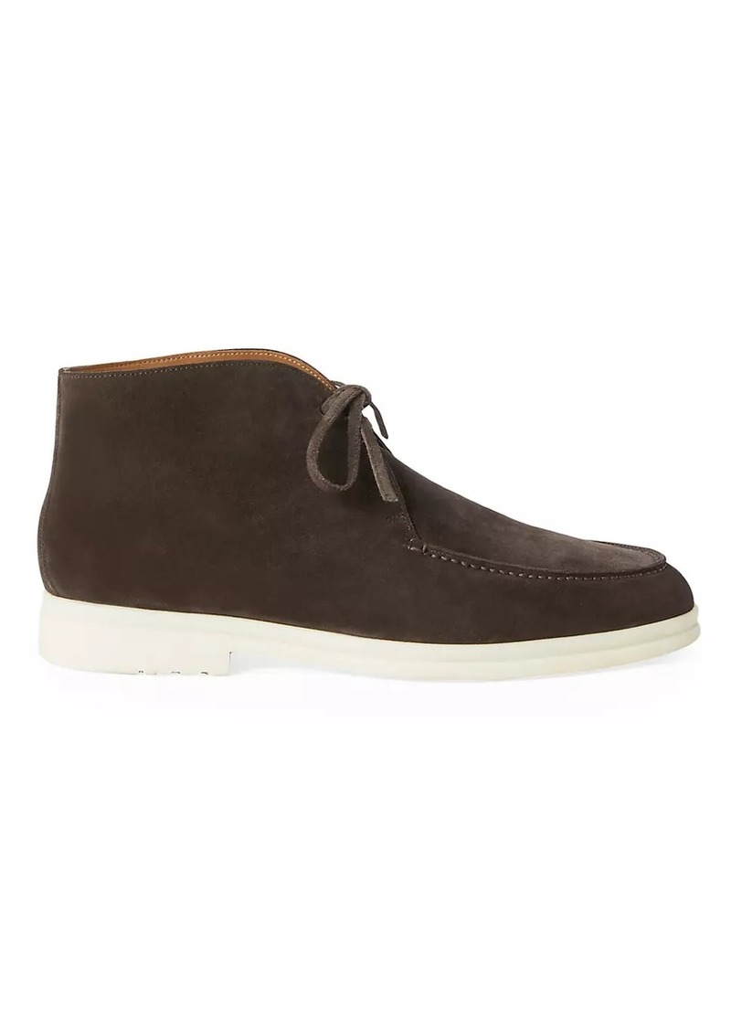 Loro Piana Walk and Walk Suede Ankle Boots