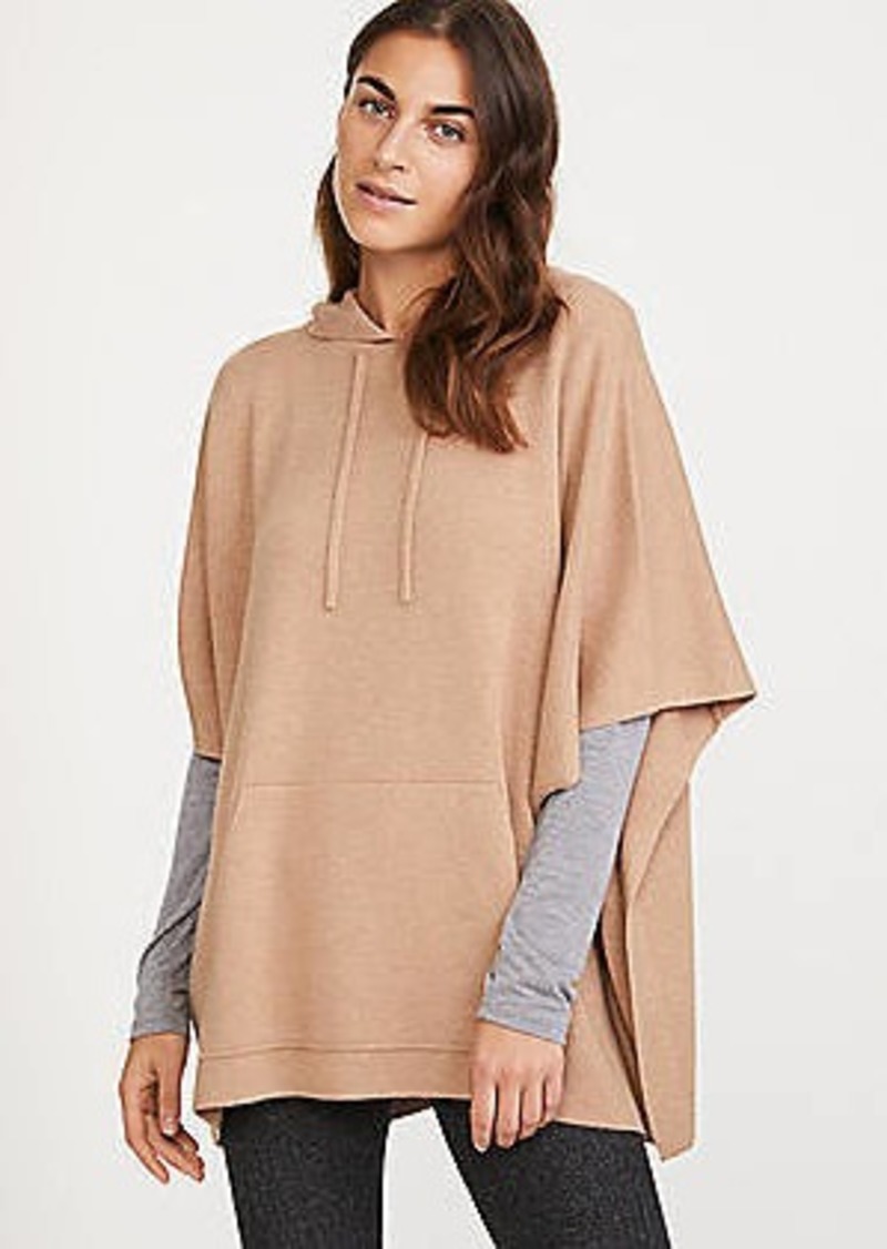 grey hooded poncho